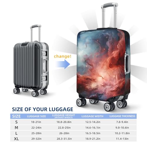Classic Starry Sky Travel Luggage Cover for Suitcase Anti-Scratch Fashion Suitcase Protector Washable Elastic Baggage Covers Fits 29-32 Inch Luggage for Travel Beach Holiday3