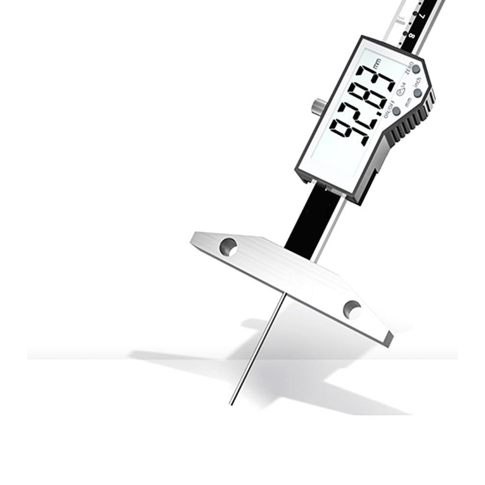 Cyfrowy miernik głębokości, drobny pręt z ekranem LCD, dokładność 0,01 mm, zakres 0-100 mm do pomiaru wysokości spoiny i grubości zaokrąglenia