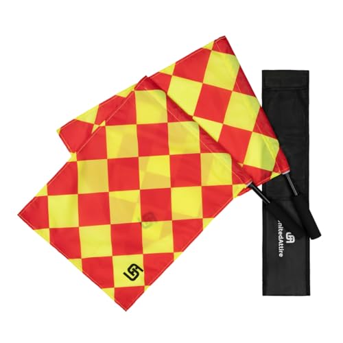 United Attire Diamond Pattern Soccer Referee Flags