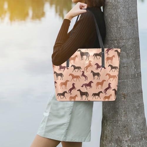 Image of Top Handle Bag for Women Vegan Leather Lady Purse Shoulder Bag