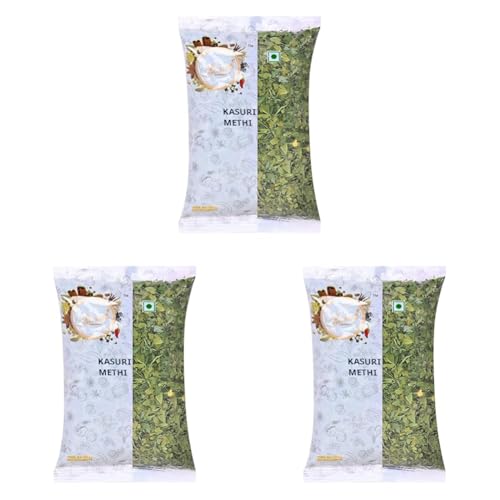 Image of Chounk Kasuri Methi 100 gm (Pack of 3) | Natural Kasoori Methi with No Added Flavour & Preservatives | Aromatic Kasuri Methi Leaves for Flavorful Cooking | Fenugreek Leaves