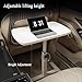 Portable Car Seat Tray Table, Car Table Multifunctional Folding Desk, Flip Fold Down Desk, for Working, Writing, Eating, Traveling, Height Adjustable (Grey, 23.6 * 15.7in)