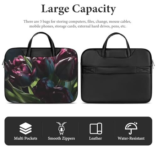 Bolso morado para portátil 17 pulgadas impermeable miniatura 5