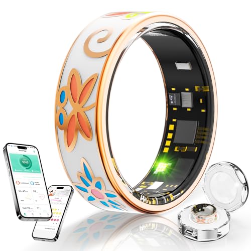 スマートリング 健康管理 【2025年新登場 】睡眠検測 活動量計 歩数計 カロリー 運動距離 IP68防水 遠隔撮影 軽量 長持ちバッテリー 充電ケース付き 日本語説明書 IOS/Android対応