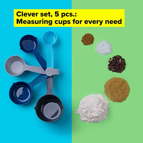 Tasty 5-Piece Measuring Cups Set for Baking Nesting Cups Set, Plastic Measure Cups Set, Baking Measuring Cups, Baking Gadgets - Image 4