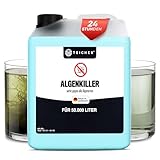 Algenvernichter Teich Algenmittel für Schwebealgen & Blaualgen | Klares Wasser & Algenfrei | Geeignet für Teiche mit Fischen & Pflanzen | Anti Algen Mittel Made in Germany