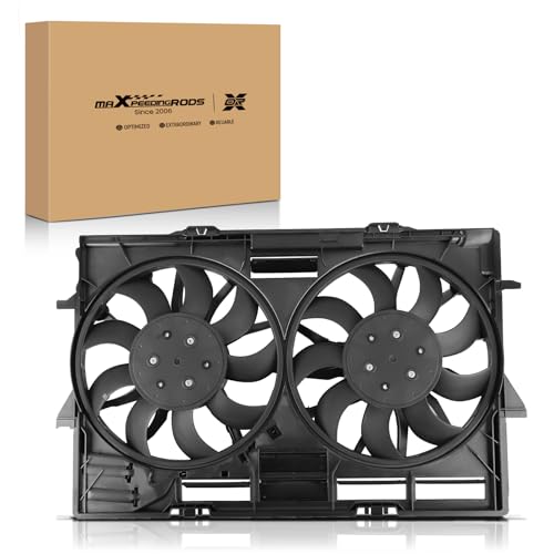 Image of maXpeedingrods Engine Radiator Cooling Fan Assembly for Audi A6 2012-2017, for Audi A7 2012-2017, for Audi Q5 2013-2017, 95B121003A 4H0959455A 4H0959455N