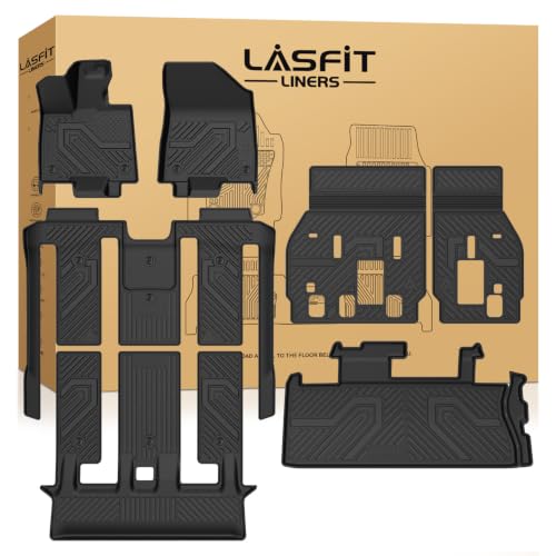 Image of LASFIT Floor Mats & Backrest & Trunk Mat for Toyota Sienna 7 Seat 2021-2026