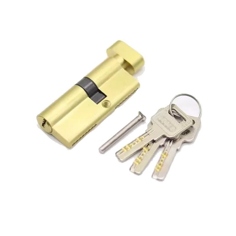 Cilindro per serratura, Serratura A Cilindro In Ottone Con 3 Chiavi Altezza 32mm Misure Multiple for Porte A Eccentrico(50x35t)