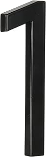 HASWARE 5" Floating House Number for Outside, Zinc Alloy Modern Outdoor Address Sign for Yard Street and Mailbox, Address Numbers and Letters for House (1, Black)