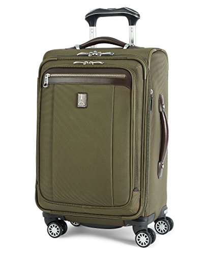 Travelpro Platinum Magna 2-Softside Expandable Spinner Wheel Luggage (Olive, Carry-On 21-Inch)