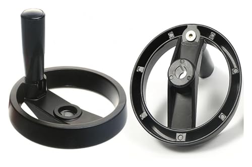 MEMEM Volantino a 2 Razze con Maniglia Girevole Pieghevole Diametro Foro 10-20 mm Volantino Cavo Pieghevole(125 * 16 * 5mm)