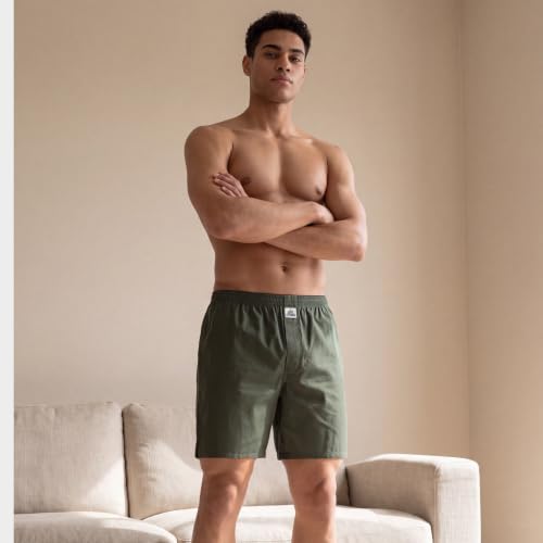 Image of Levi's 074 Boxer Shorts for Men | 100% Poplin Cotton | Breathable | Solid Men's Boxers | Relaxed Fit | Smooth Hand-Feel | Yarn-Dyed, Long Lasting Colour | Functional Fly | Tagless | Pack of 1