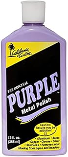 CALIFORNIA CUSTOM Products – Purple Metal Polish, No Silicone, Body Shop Safe, Great for Aluminum, Brass, Copper, Chrome, ...