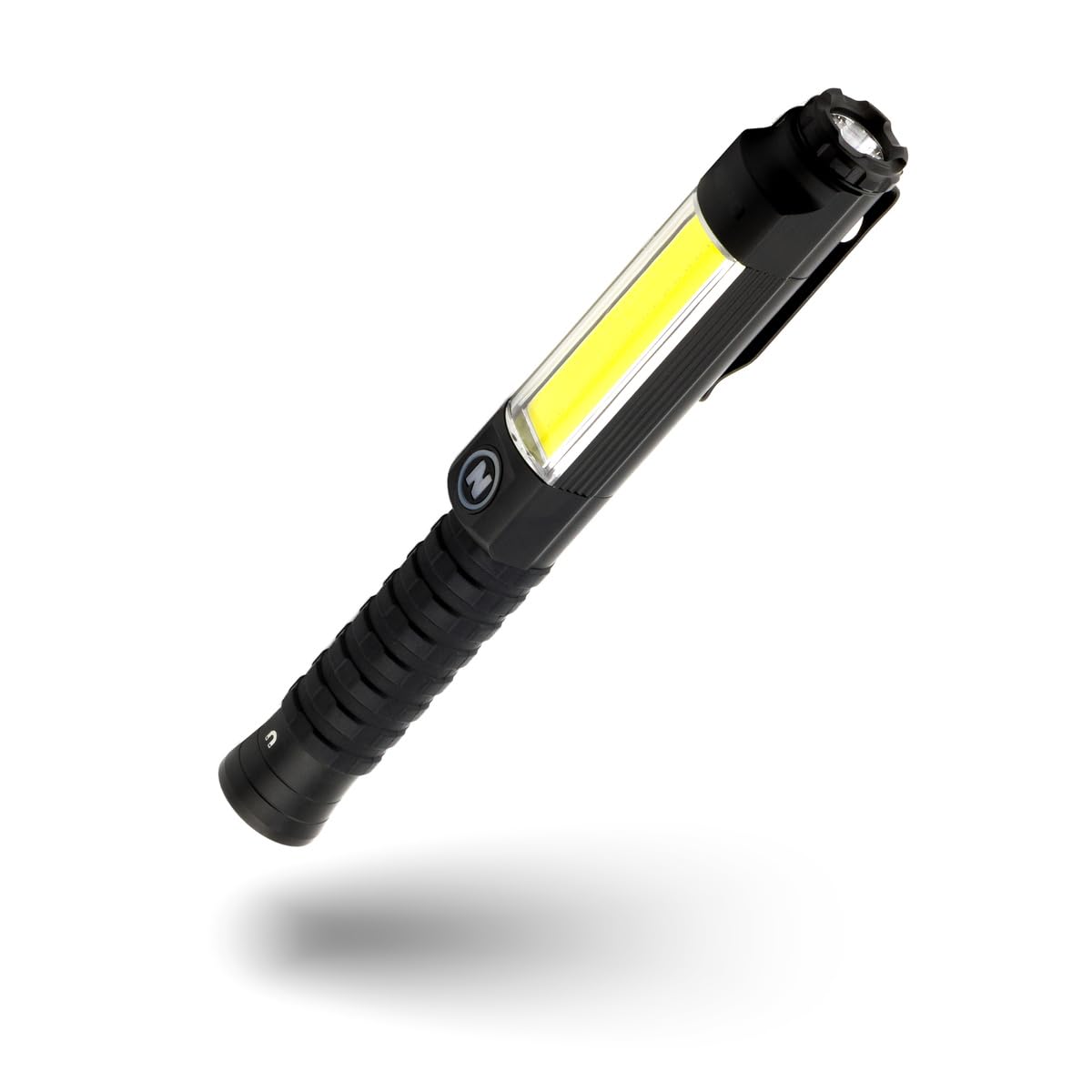 Nebo Black Big Larry 3 Work Light, 600 Lumen Flashlight With Cob Work Light, Pocket Clip Magnetic Base For Hands-Free Lighting, Portable Cob Led Dimmable Flashlight, Hazard Light-Red (Black)