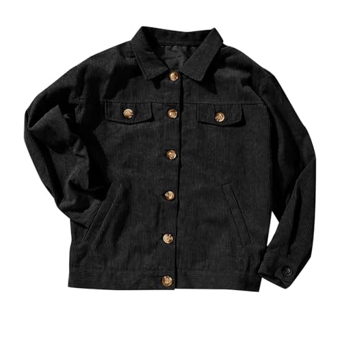 Women's Jacket Plain Coats Long Sleeve Shirt Clothing with Pockets - image 3