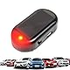 Alarmanlage Auto, Anti Diebstahl Blinklampe, Solar Power Dummy Auto Alarm, Alarmanlage Diebstahlsicherung für Sicherheitssystem, Lampe Dummy Anti-diebstahl Blinklampe (Rot)