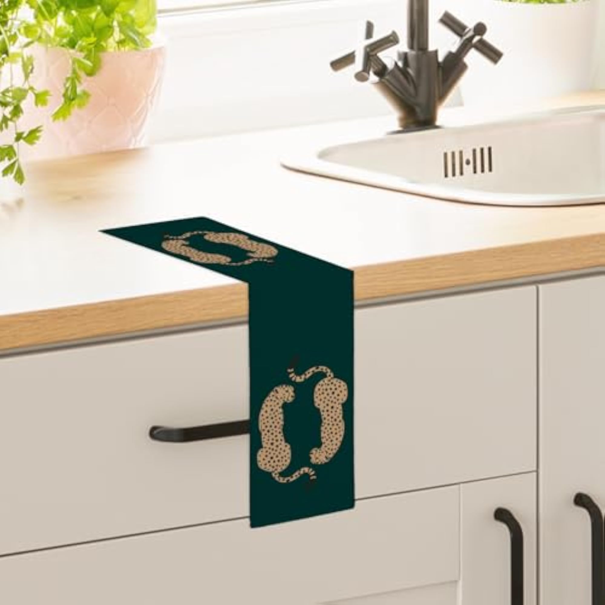 Funky Leopard Kitchen Towels, Preppy Gift