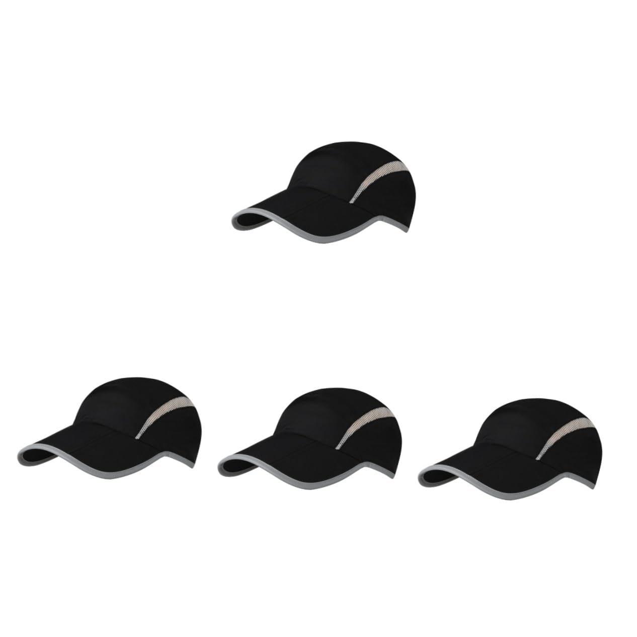 Gorra De Beisbol Sombreros Gorra De Tenis Gorras De Beisbol para Hombre Encabezamiento Sombrero Liso Sol Mujer Corriendo Sombrero Gorras Deportivas para Hombre Visera Nylon Black