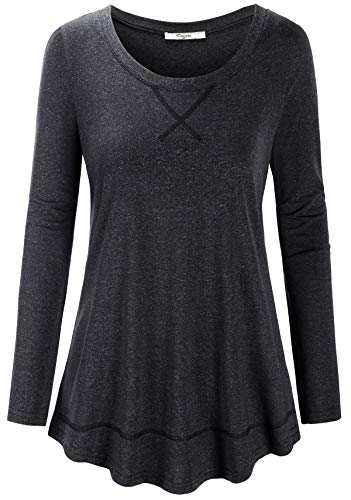 Image of Cestyle Workout Tops for Women Yoga Tops Running Shirts Activewear Tee Shirt