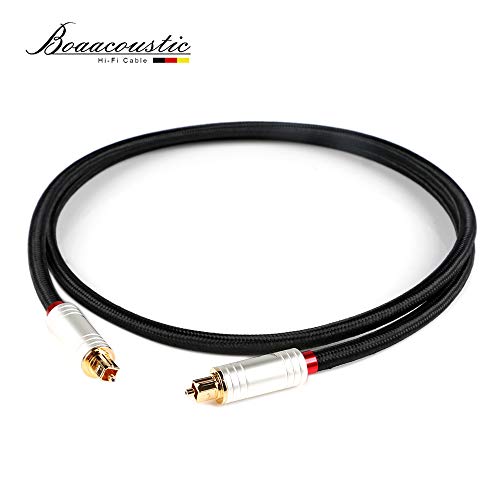 Jib Boaacoustic Hifi Fiber Optical Audio Cable, Toslink Cable Male To Male (S/Pdif) - 3Ft/1M #TOP1