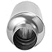 2.5 Inch Inside Inlet Muffler, AUTOSAVER88 Universal Stainless Steel Welded Muffler Deep Sound for Cars, 14