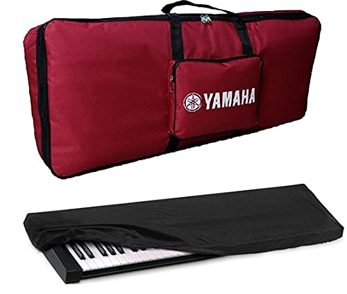 Mexa Compatible with Yamaha PSR- F52, F51, F50, 283, E273, E263, E253 Keyboard Bag Padded Quality. (Maroon)-picture-25