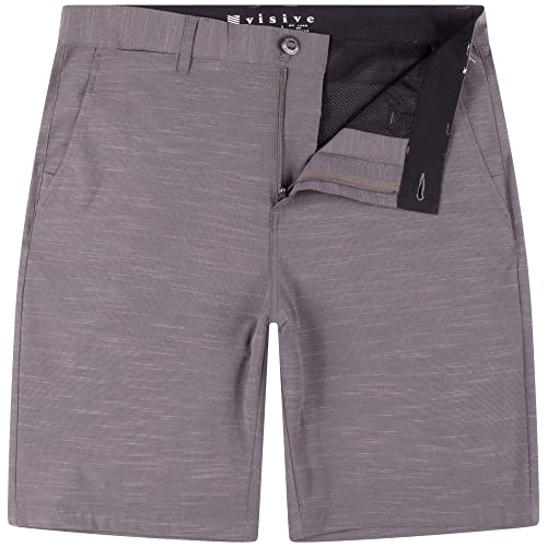 Golf Shorts For Mens Hybrid Boardshorts Stretch Swim Trunks Short Grey - 34 #TOP10
