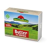 Schwarzwaldmilch Süßrahmbutter 250g – Besonders mild & streichzart, ohne Gentechnik, ideal für Brot, Backen & Kochen, 16 Packungen á 250 g