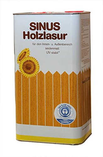 4 x 5 Liter Sinus Holzlasur / Holzschutzlasur - verschiedene Farbtöne (Teak)