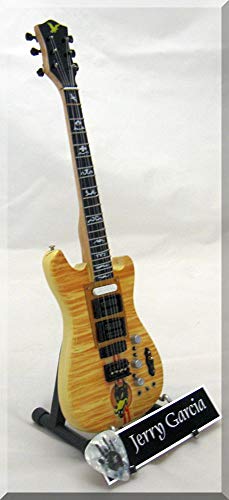 JERRY GARCIA Guitare Miniature WOLF avec médiator - Les Beatles, Paul McCartney, John Lennon, RIngo Starr, George Harrison JERRY GARCIA Guitare Miniature WOLF avec médiator – Image 3