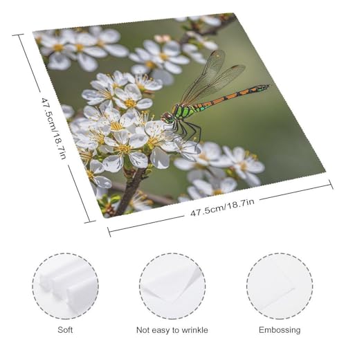 Serviettes de table lavables en tissu lot de 4 pour repas