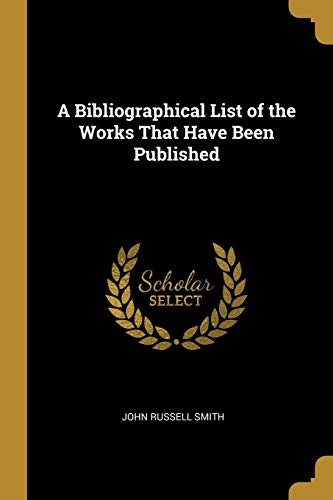 Preisvergleich Produktbild BIBLIOGRAPHICAL LIST OF THE WO