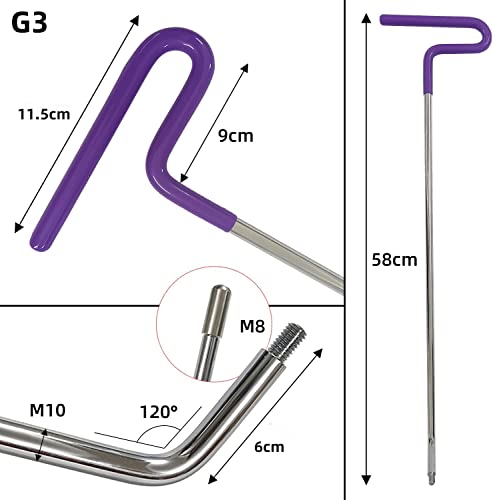 Cygoods 90Pcs/Set Car Body Dent Repair Kit, Slide Puller Tabs Hook Rods Tool Hammer Stainless Steel Pen, Car Body Work Glue Sticks, Red Dent Lifter And More For Auto Hail Damage Remover #TOP4