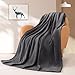 BEAUTEX Fleece Throw Blanket for Couch Sofa or Bed Throw Size, Soft Fuzzy Plush , Luxury Flannel Lap Blanket, Super Cozy and Comfy for All Seasons (Graphite, 50