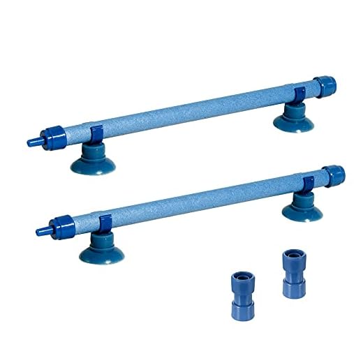 Quickun Aquarium Air Stone Bubble Wall Tube Oxygen Diffuser Bar Decor Accessory for Fish Tank 7 Inch Length,2PCS