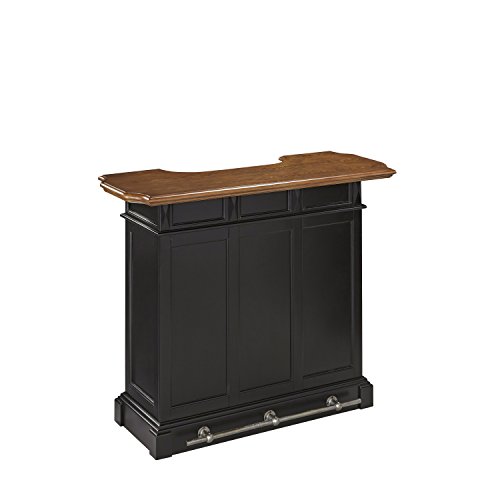 Americana Black and Oak Bar by Home Styles