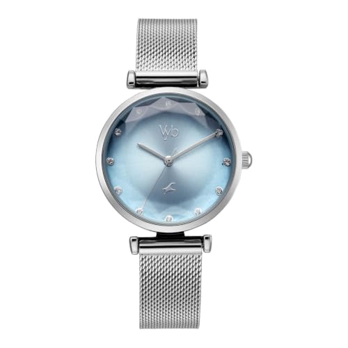 Image of Fastrack Vyb Aura Quartz Analog 3 Hands Gradient Stainless Steel Strap Watch for Girls