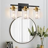 GROWER Lámpara de baño de 3 luces, apliques de lámpara