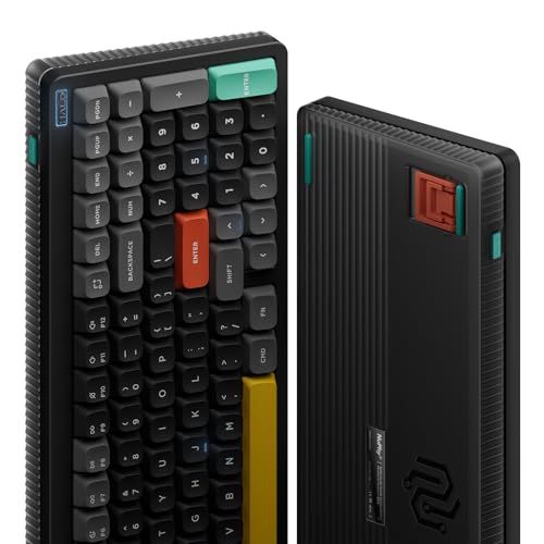 nuphy Halo96 V2 Wireless Keyboard,Gasket Structure,96% Hot Swappable Gaming Keyboard, 99 Kyes RGB Backlit Mechanical Keyboard, Support QMK/VIA,Bluetooth/USB-C/2.4GHz-Black,Silent Red Clear-Top (45gf) - Image 3