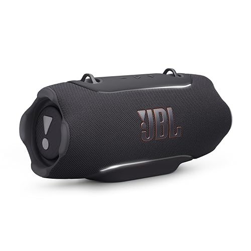 JBL Xtreme 5 - Portable Waterproof Speaker with Massive Legendary JBL Sound, Ambient Edge Lighting, Convenient Shoulder Strap, Supports Lossless USB-C Audio, Built-in powerbank & Auracast™ (Black)