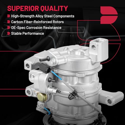 BDFHYK 168372 Air Conditioning A/C Compressor with Clutch Compatible with Honda HR-V L4 1.8L 2016 2017 2018 2019 2020 2021 2022