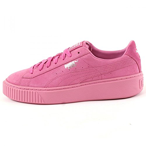 PUMA Basket Platform Reset Womens Trainers 363313 Sneakers Shoes (UK 3.5 US 6 EU 36, Prism Pink 02)