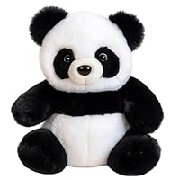 QhgPnt Panda Plush Toys, Soft Pandy Plush for Emotional Comfort, The Pandy Toy for Children and Adults, for Holidays and Special Occasions, 22 cm Black and White