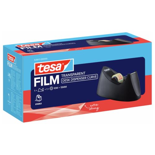 tesa Tischabroller Easy Cut Curve mit 1 Rolle tesafilm...