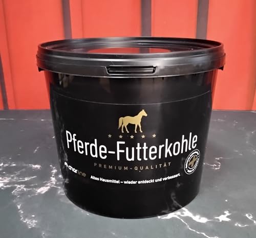 Futterkohle Pellets für Pferde - Premium Qualität 2,5 kg Eimer