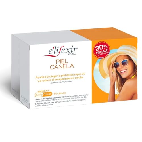 Elifexir Esenciall Piel Canela, Ayuda a Proteger la Piel de los Rayos UV, a Reducir en...