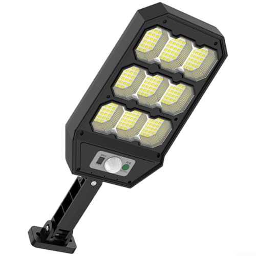 Luz solar de calle 279LED con sensor de movimiento, impermeable, lámpara de pared de jardín al aire libre, 500 lm, 3 modos para patio, camino, patio, iluminación de seguridad