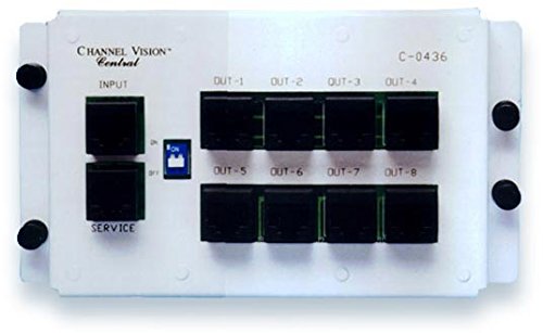 CHANNEL VISION C-0436 4 in / 8 Out RJ45 Telecom Distribution Module #1