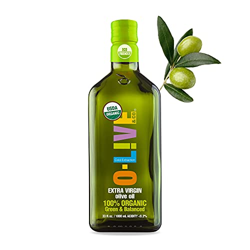 O-Live & Co - 100% Organic - Extra Virgin Olive Oil - 1 Liter